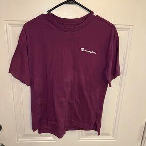 Champion Women's Short Sleeve Tee in Deep Purple Size XS